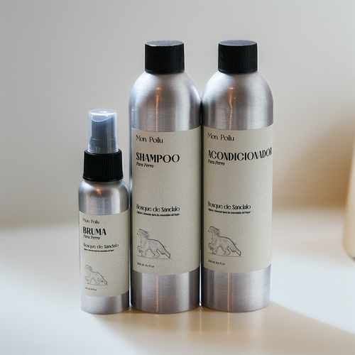 Ritual Completo Bosques de Sándalo — Bruma, Shampoo y Acondicionador para Perros