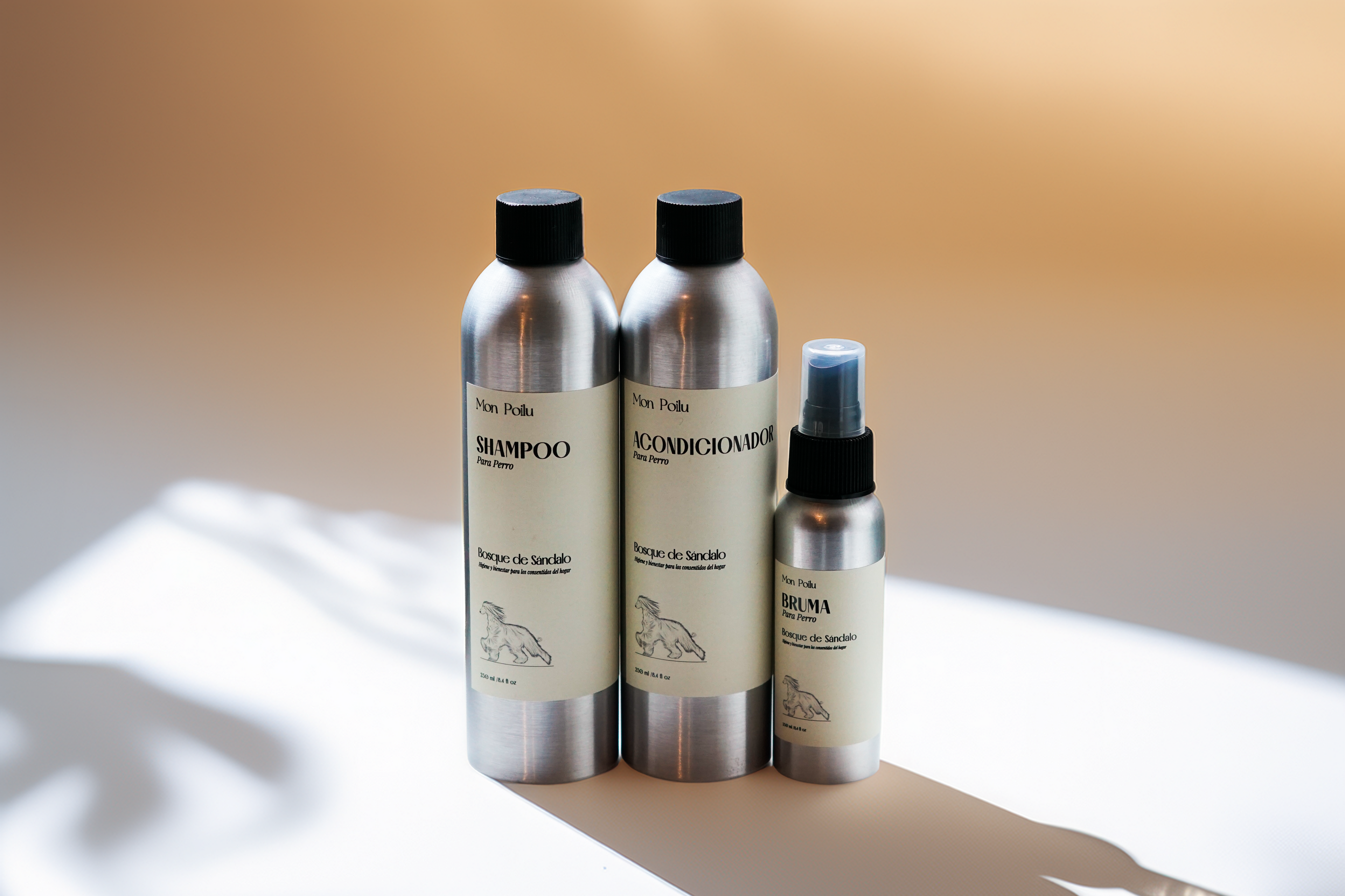 Ritual Completo Bosques de Sándalo — Bruma, Shampoo y Acondicionador para Perros